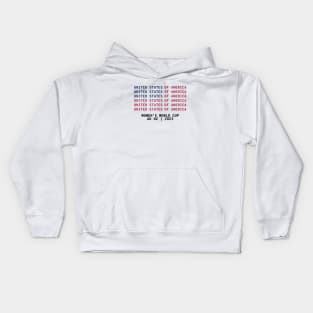 USA American Flag Soccer Women's World Cup 2023 Kids Hoodie